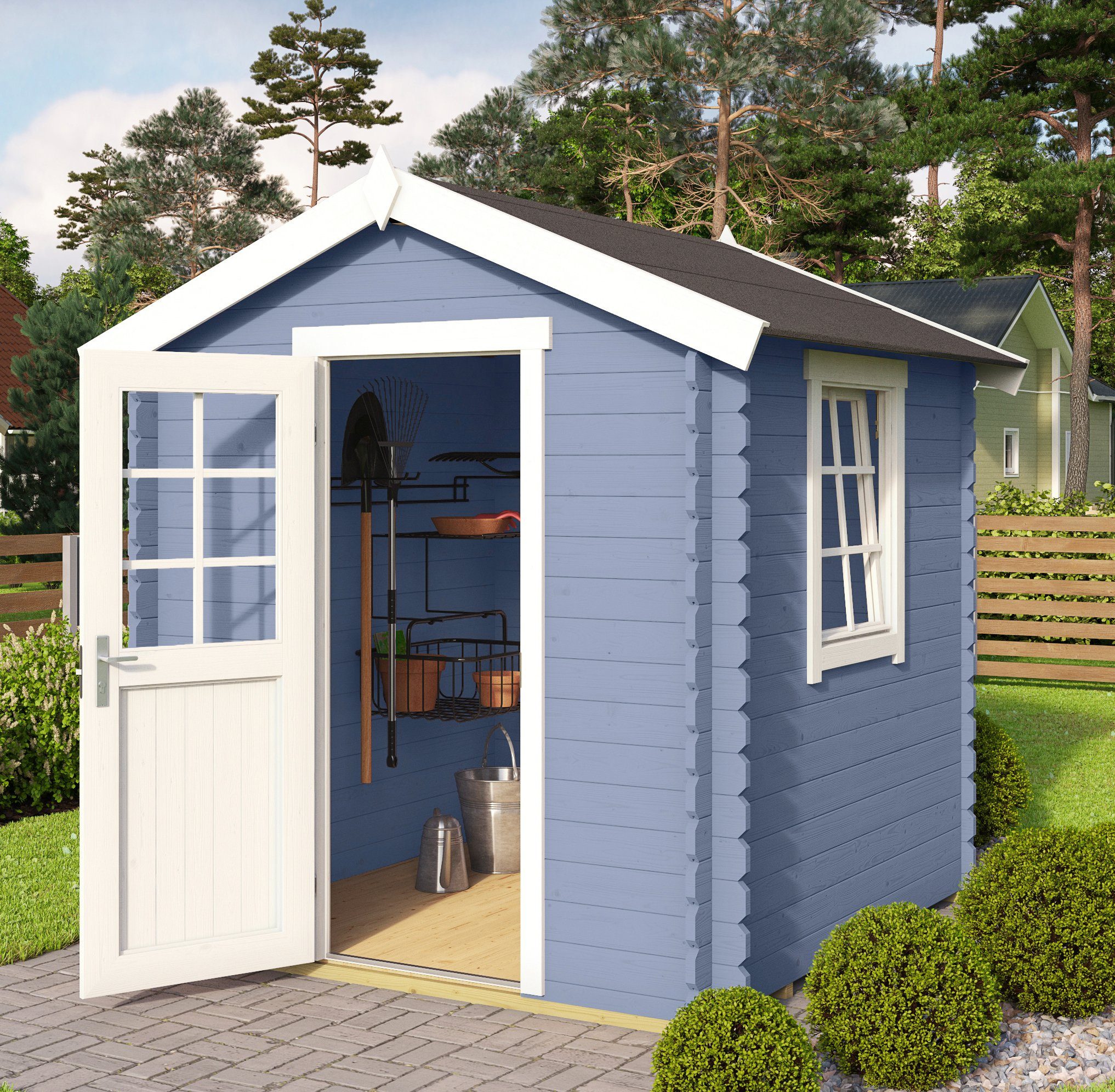 Nordic Holz Gartenhaus »Mosel 1«, BxT 220x220 cm OTTO