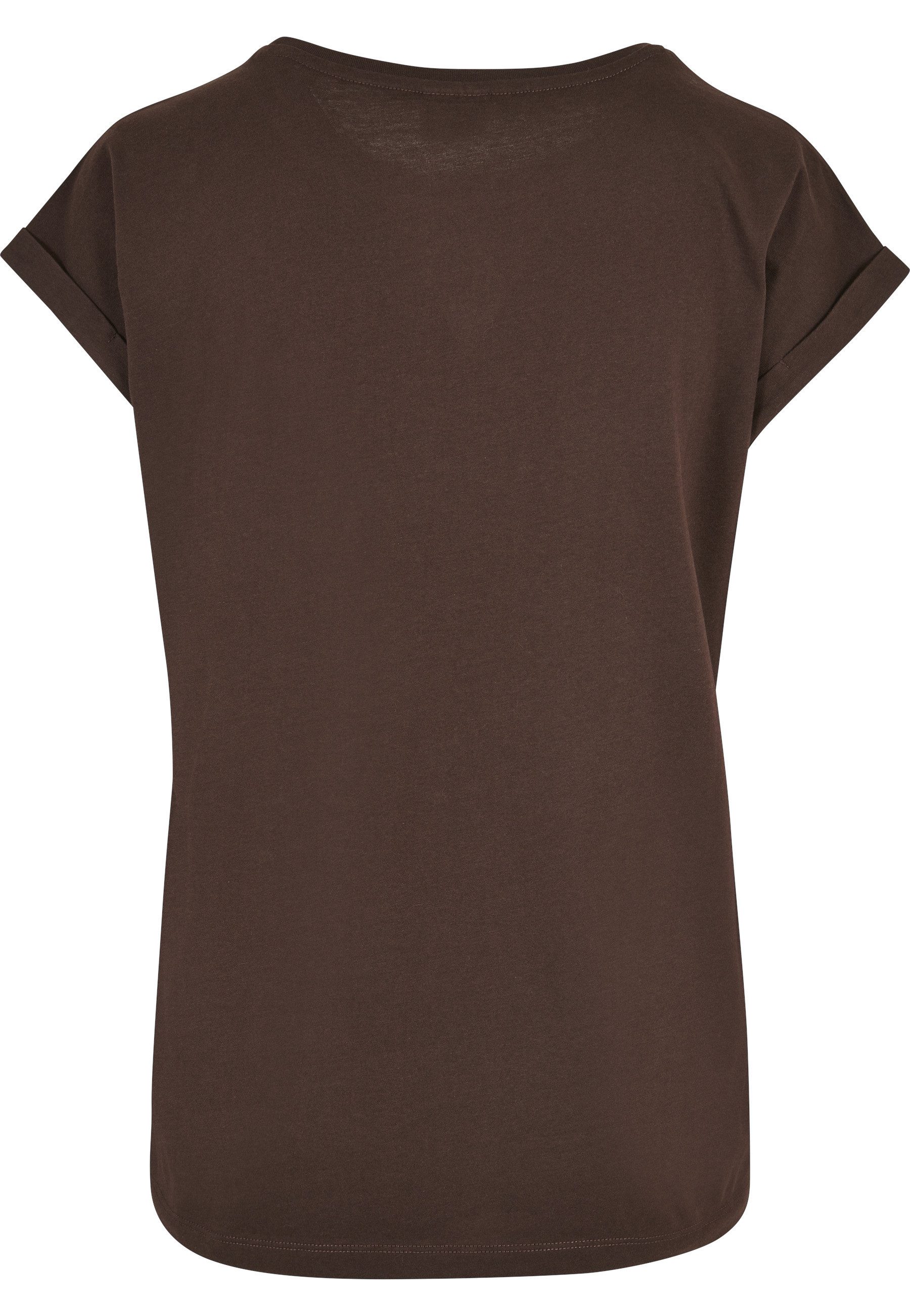 URBAN CLASSICS Kurzarmshirt Urban Classics Damen Ladies Organic Extended Shoulder Tee (1-tlg)