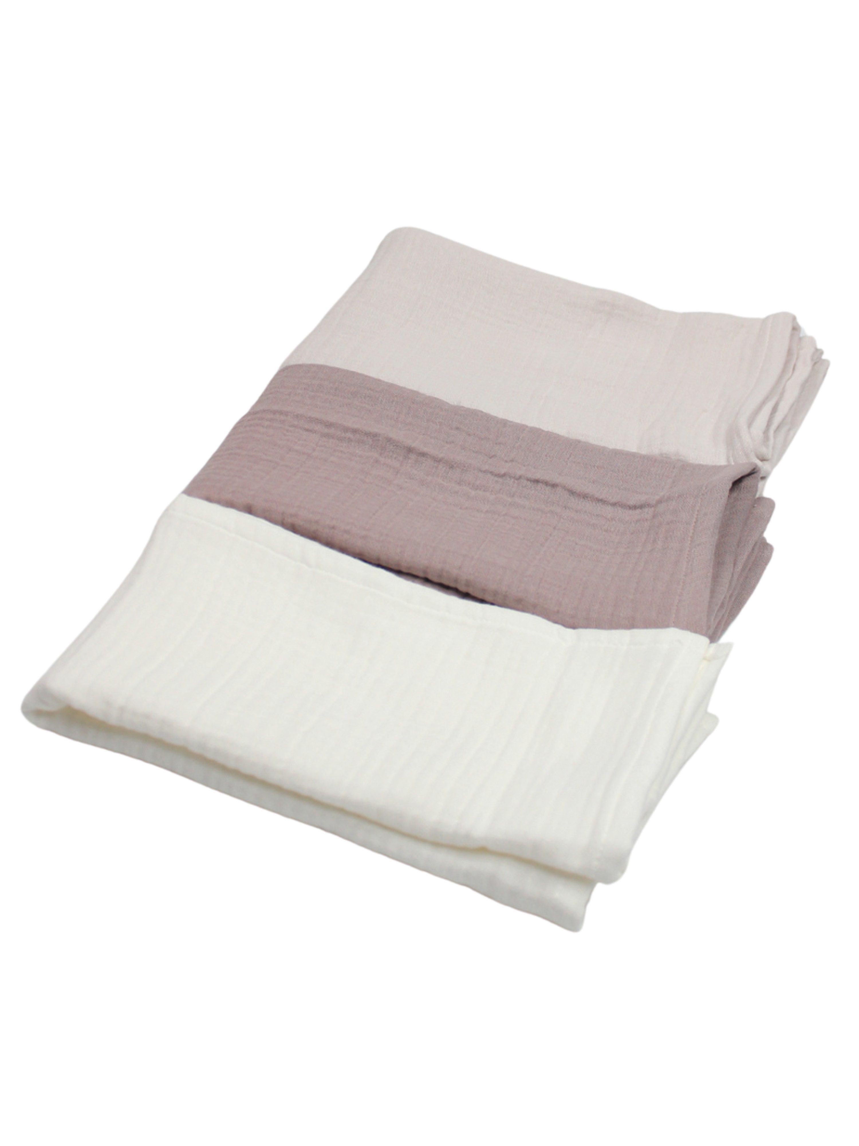 Babydecke Babydecke Musselin Tuch im 3-er Set 4 lagig 60x60 Weich & Atmungsaktiv