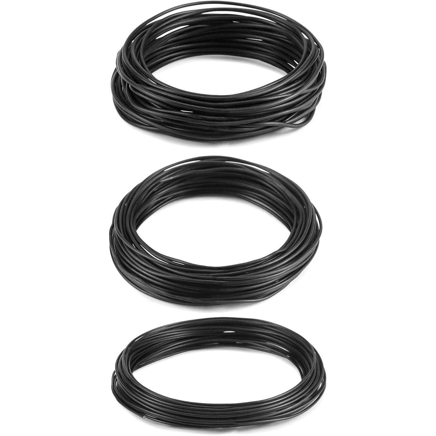 LuxusKollektion Bindedraht Bonsai Draht Set 3 Größe Aluminium 1,0/1,5/2,0mm 30m