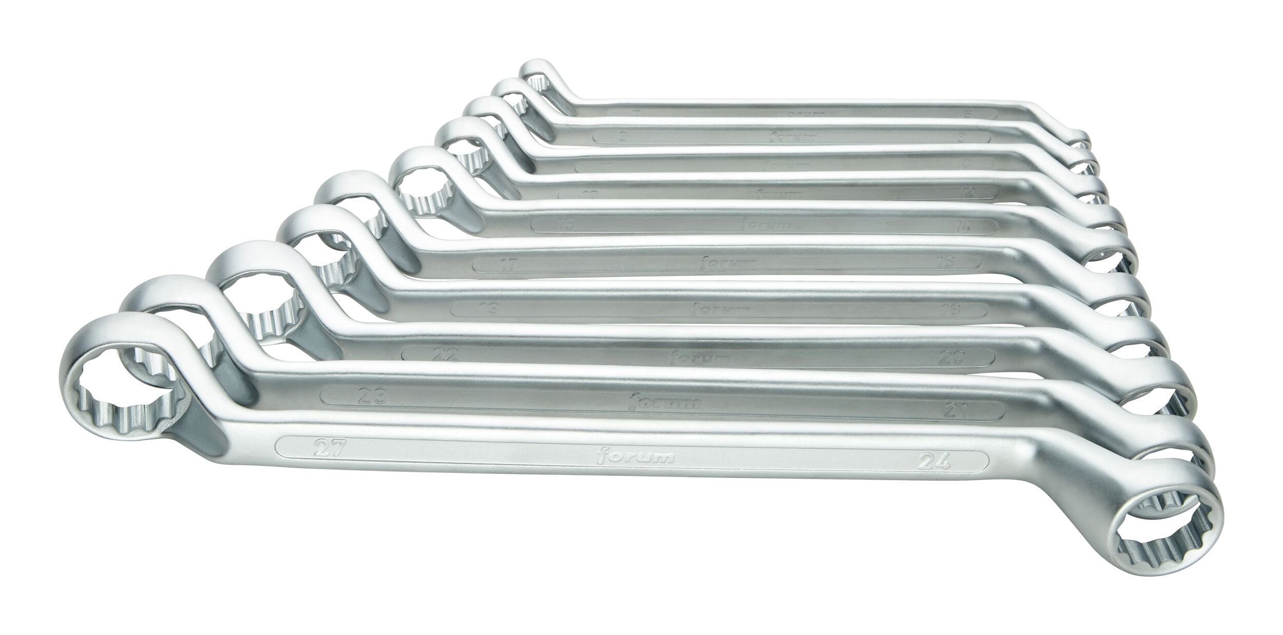 forum® Ringschlüssel (10 St), Doppelringschlüssel-Satz D838 10tlg. 6-27 mm