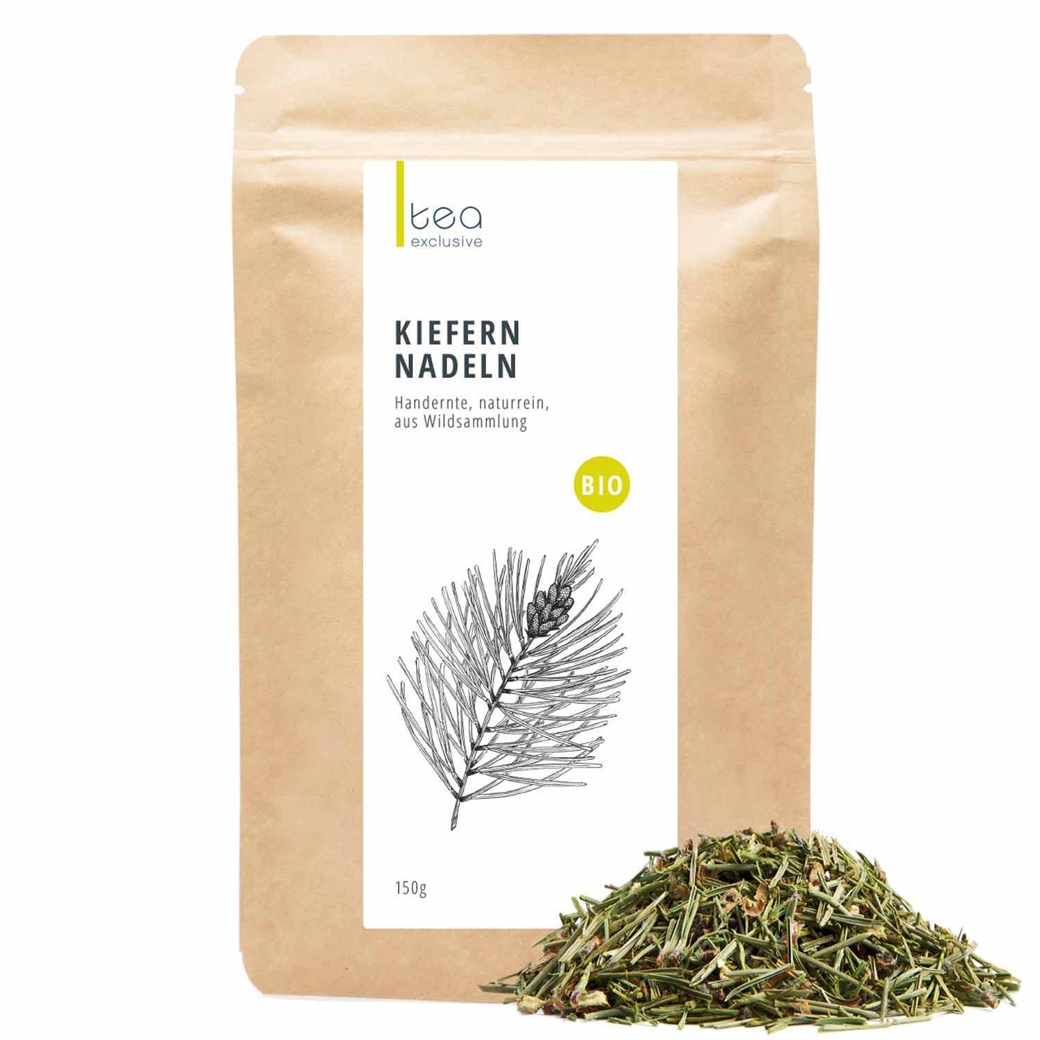 tea exclusive Tee Kiefern Nadel, geschnitten, Wildsammlung, BIO, 150g