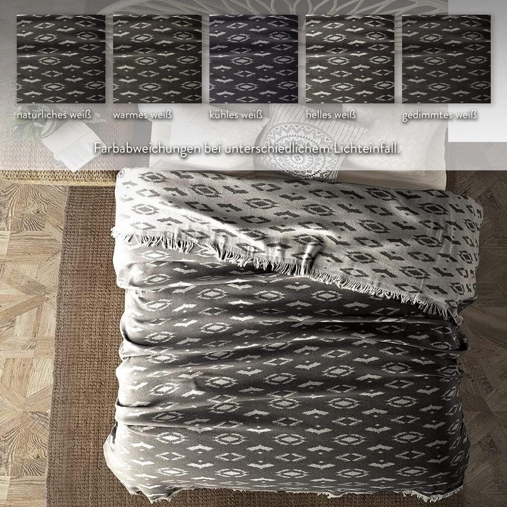 BOHORIA Tagesdecke BOHORIA® Premium Tagesdecke "Ubud" (150x200cm / 220 x 24 günstig online kaufen