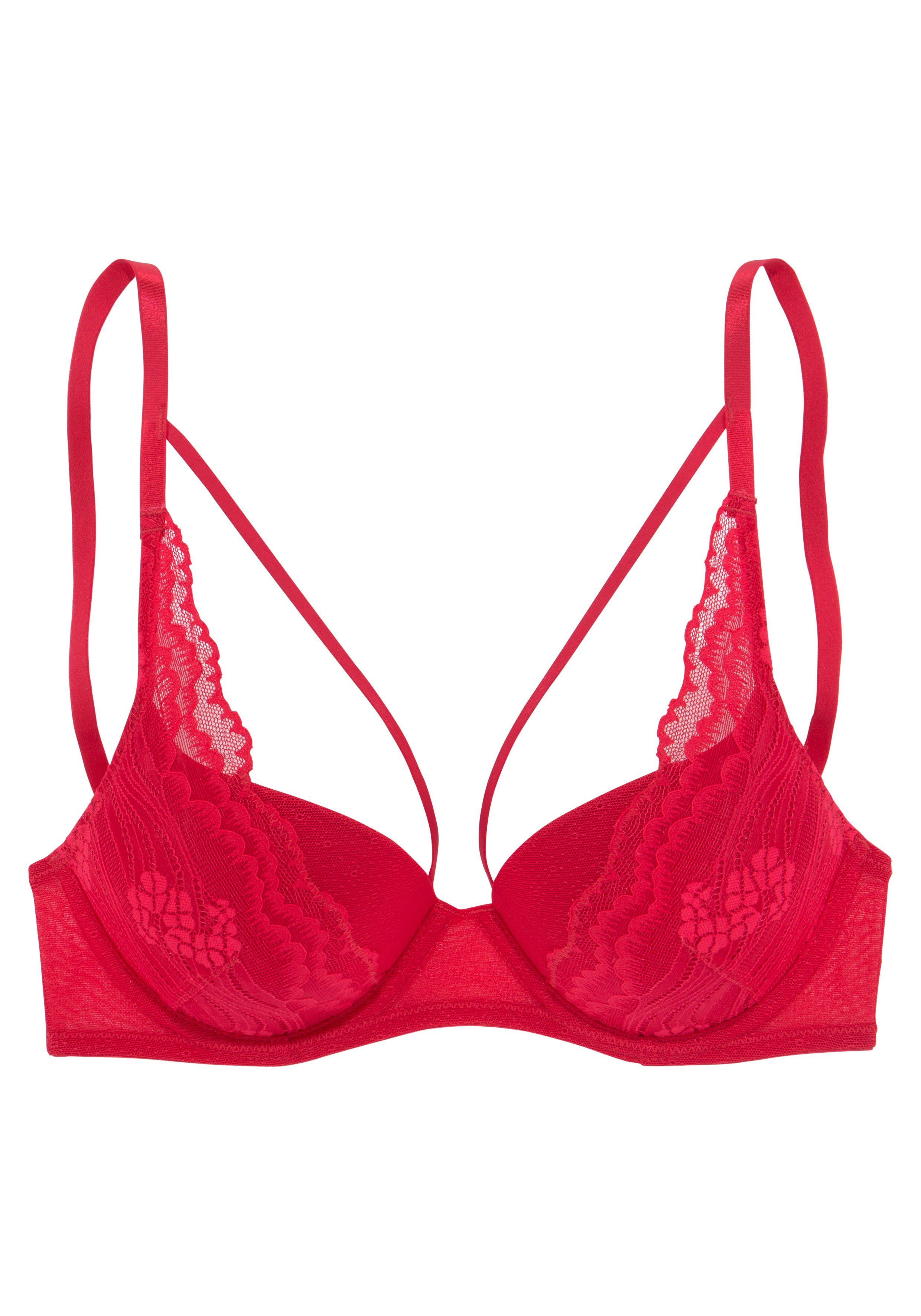 s.Oliver Push-up-BH Alice mit Spitze und Bänder-Optik, Dessous