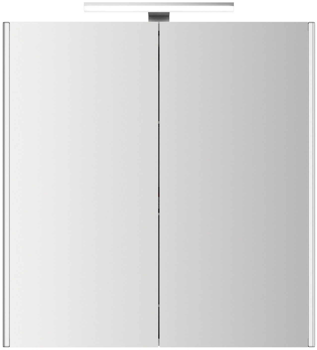 jokey Badezimmerspiegelschrank Dekor ALU-LED (1-St) 65,4 x 71,3 cm, Tiefe 20,6 cm