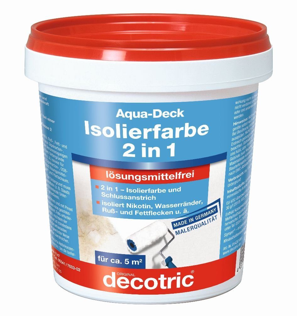 decotric® Haftgrund Decotric Aqua-Deck Isolierweiß 750 ml