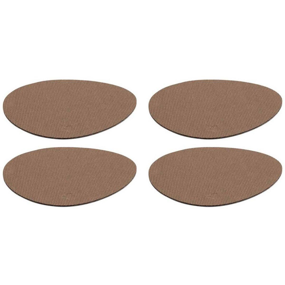 LEONARDO Getränkeuntersetzer Leonardo Glasuntersetzer Gocce Braun (4er-Set)