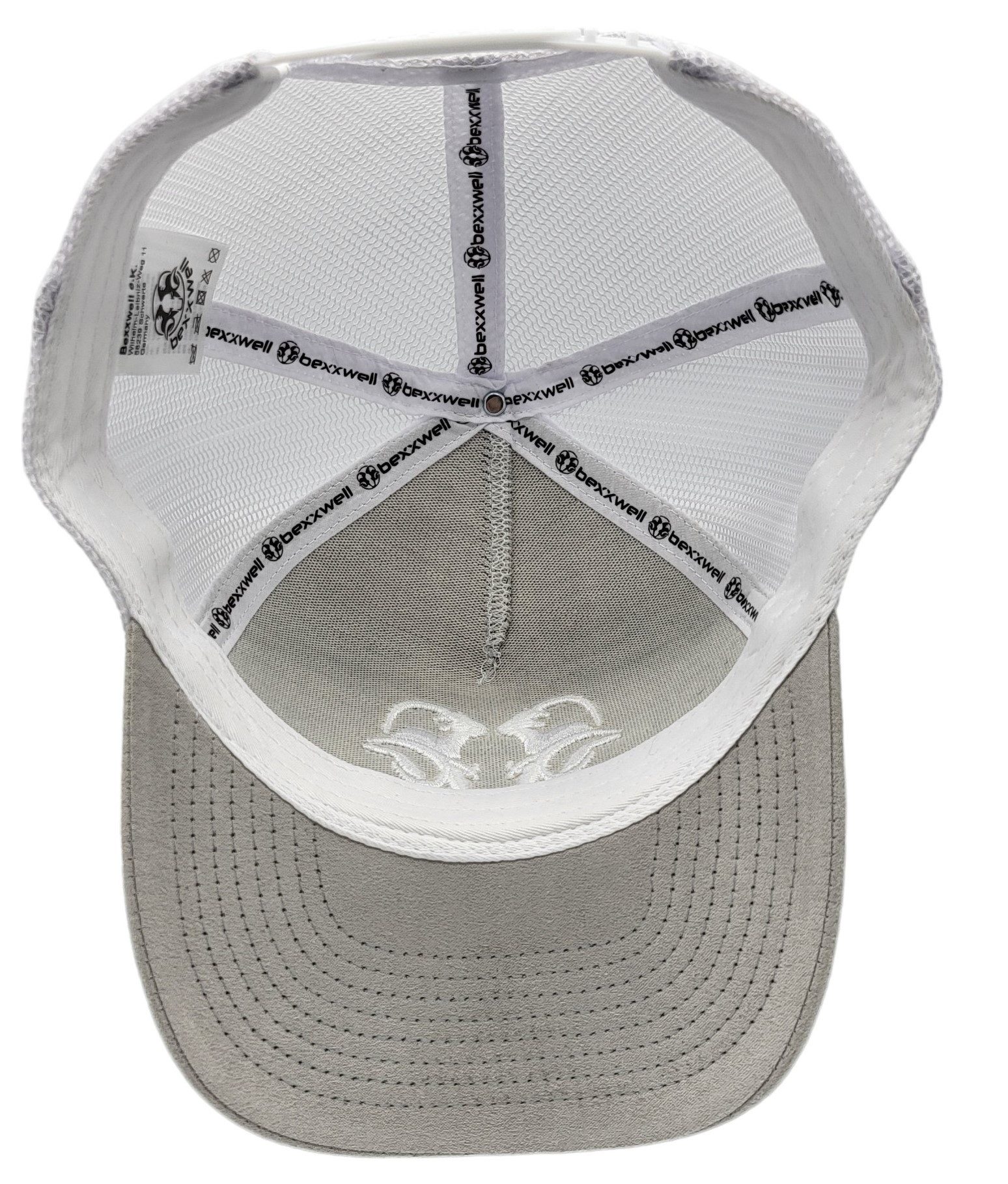 Bexxwell Trucker Cap mit 3D Logo-Stickerei, Wildleder-Optik (optimale Passform, Unisex)