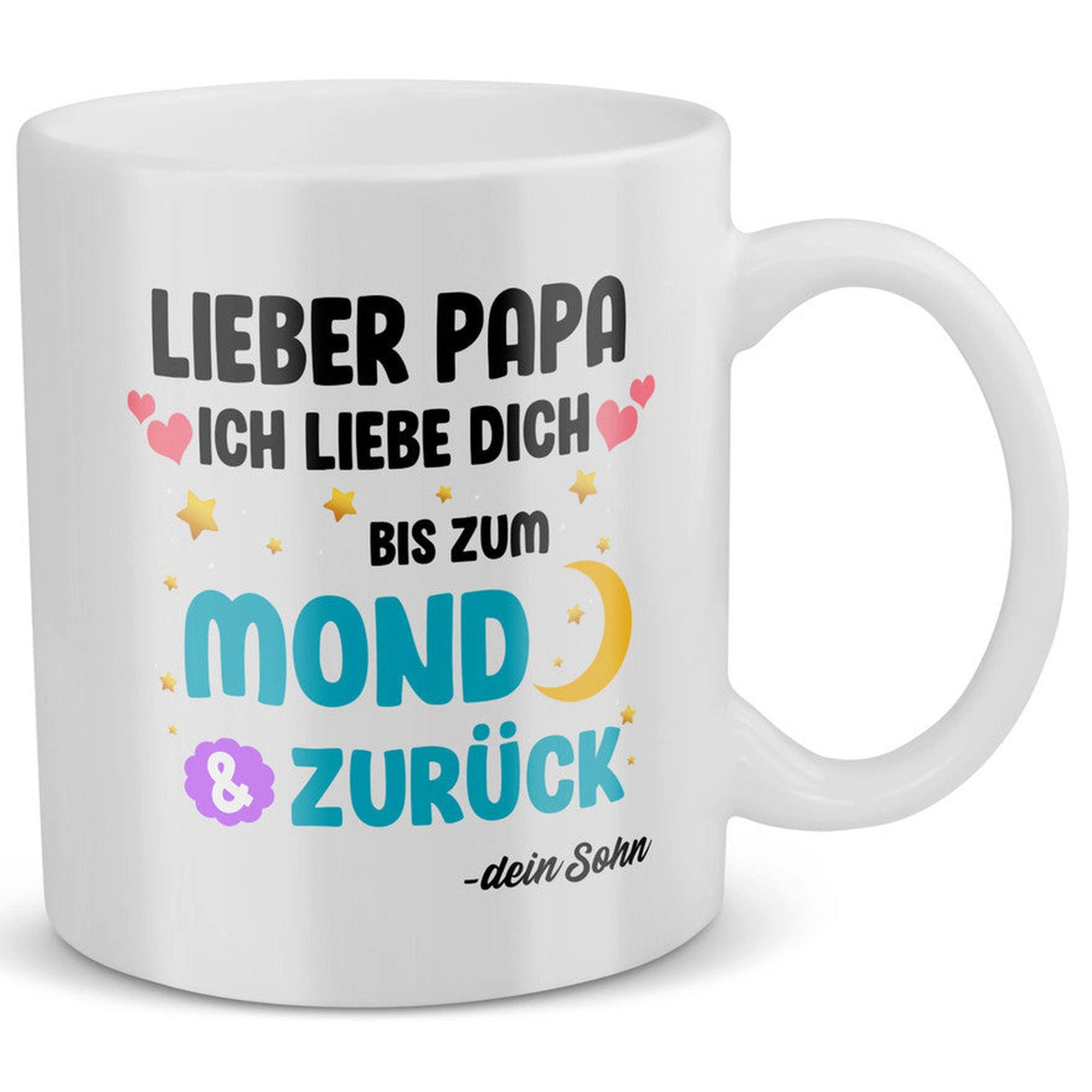 22Feels Tasse Papa Geschenk Vatertag von Sohn Vater Geburtstag Kaffeetasse Mann, Keramik, Made in Germany, Spülmaschinenfest