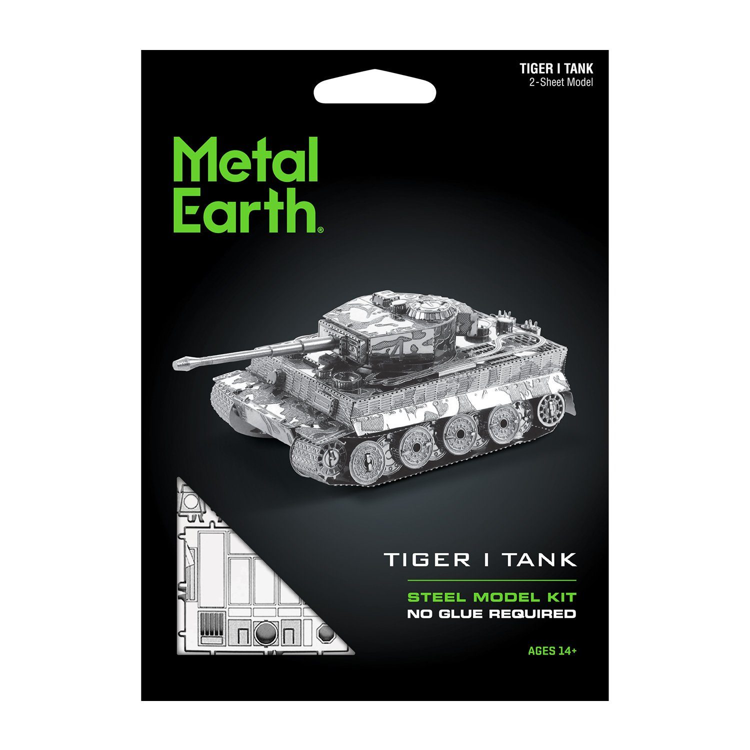 Earth® EARTH Tiger 3D-Bausatz METAL I Puzzleteile Metal 3D-Puzzle Tank,