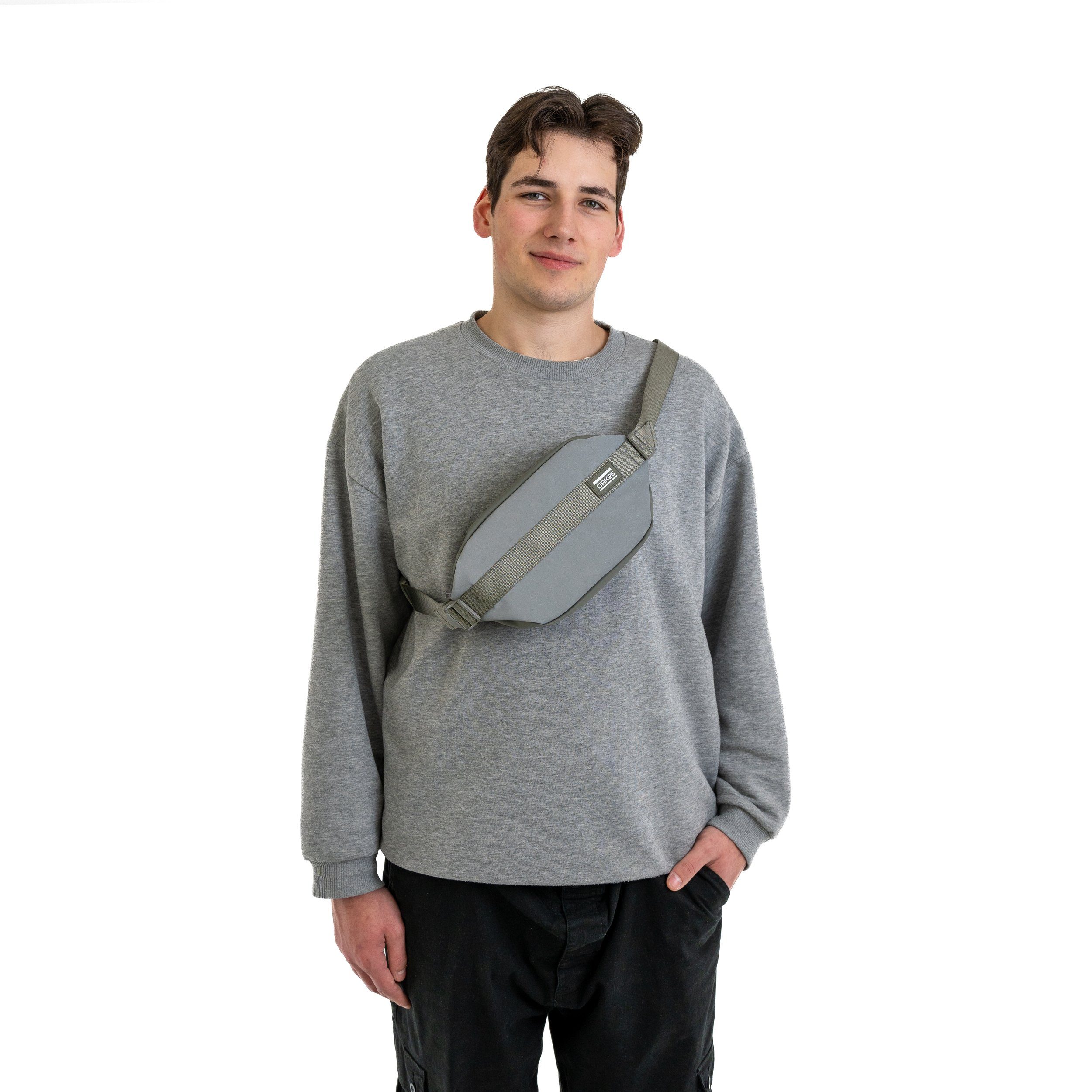 OAK25 Gürteltasche Carry All Sling Gürteltasche Damen Herren Hip Bag (1-tlg), Reflektierend, Wasserabweisend