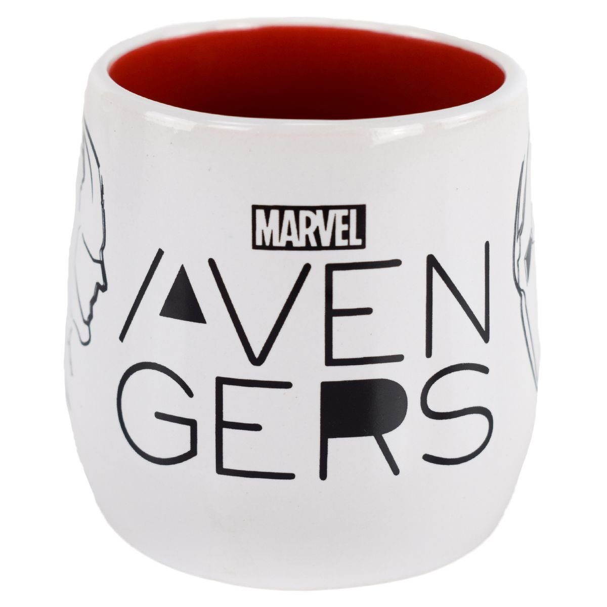 Tasse Avengers im authentisches Geschenkkarton Keramik, Kaffeetasse, Stor Design Skizzen 360 Marvel Tasse ml ca.