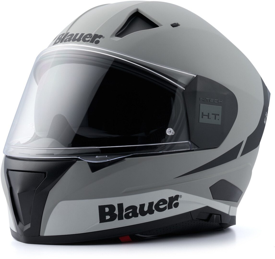 Blauer Motorradhelm Naca NF01A Helm, vorbereitet für Kommunikationssystem,integriertes Sonnenvisier