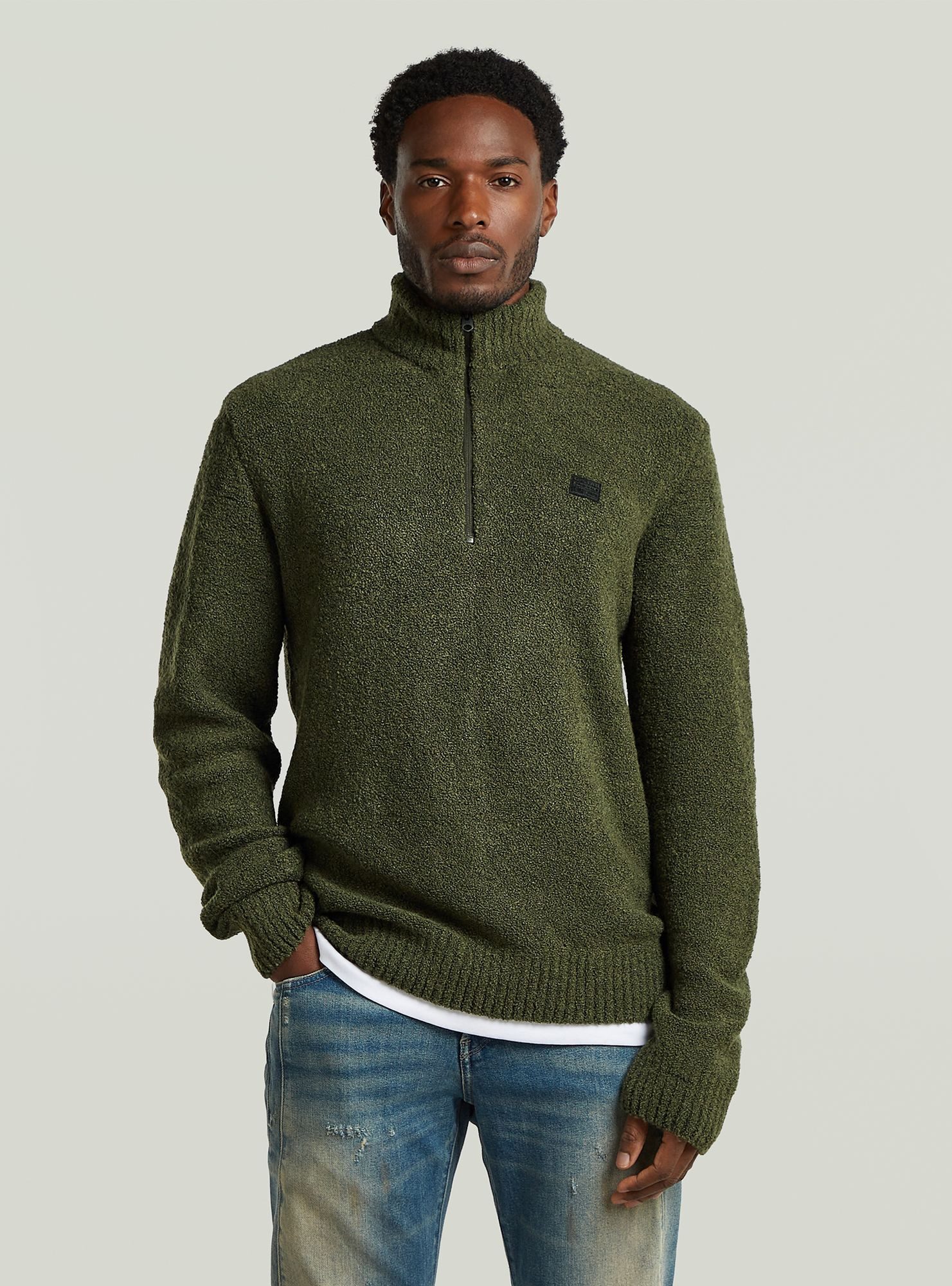 G-STAR Longpullover Boucle Skipper Knit