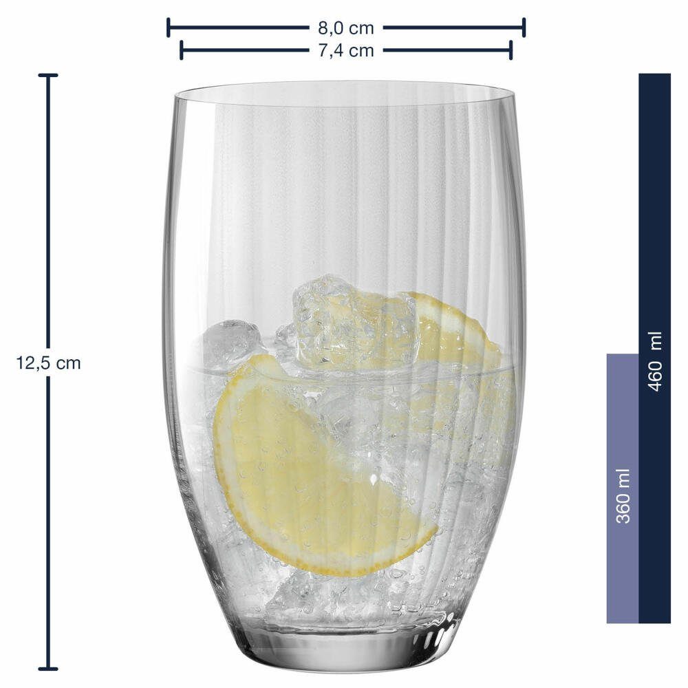 LEONARDO Glas Poesia, 460 ml, Grau, Kristallglas