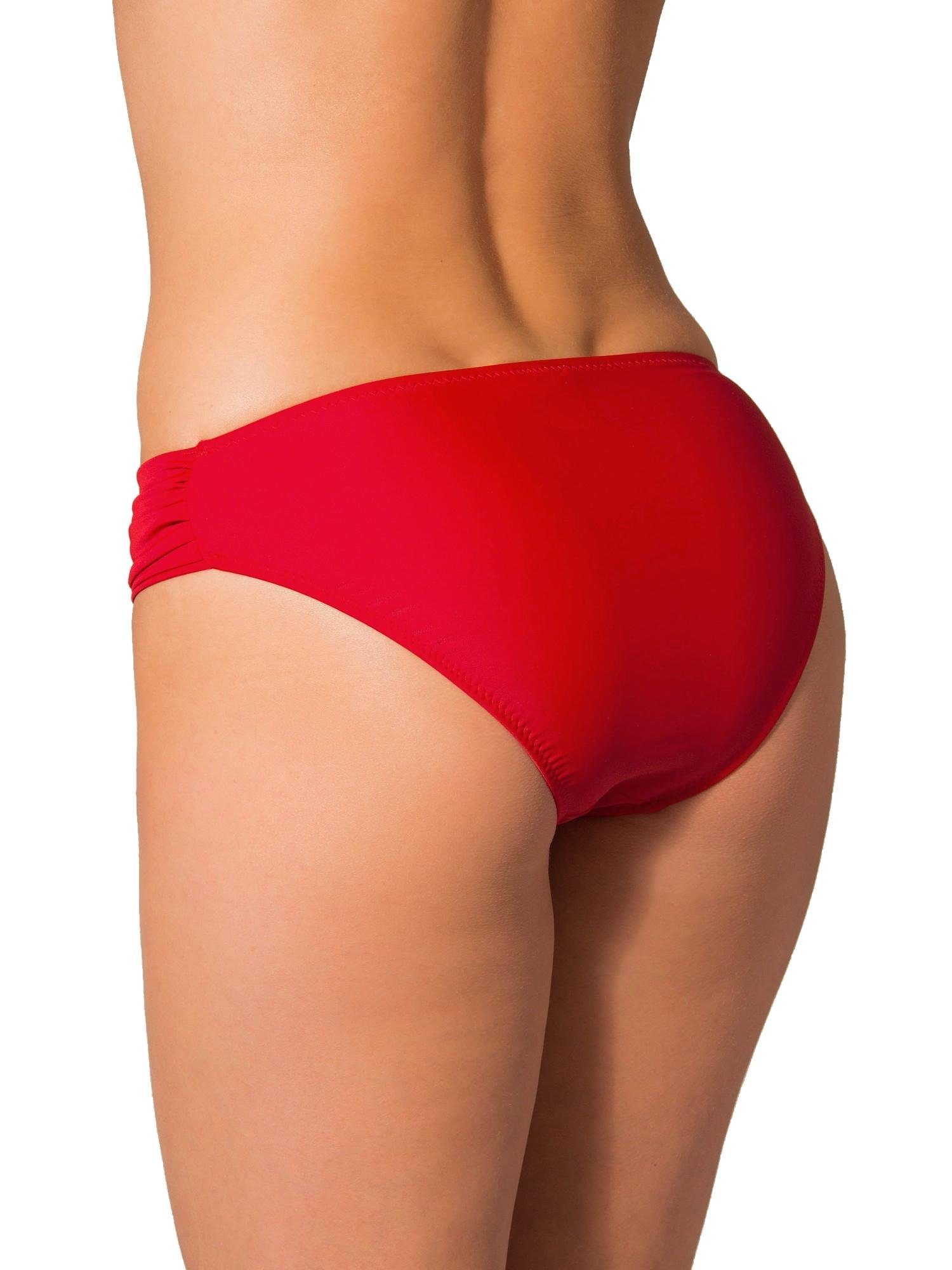 Aquarti Bikini-Hose Aquarti Damen Bikinihose mit seitlichen Raffungen