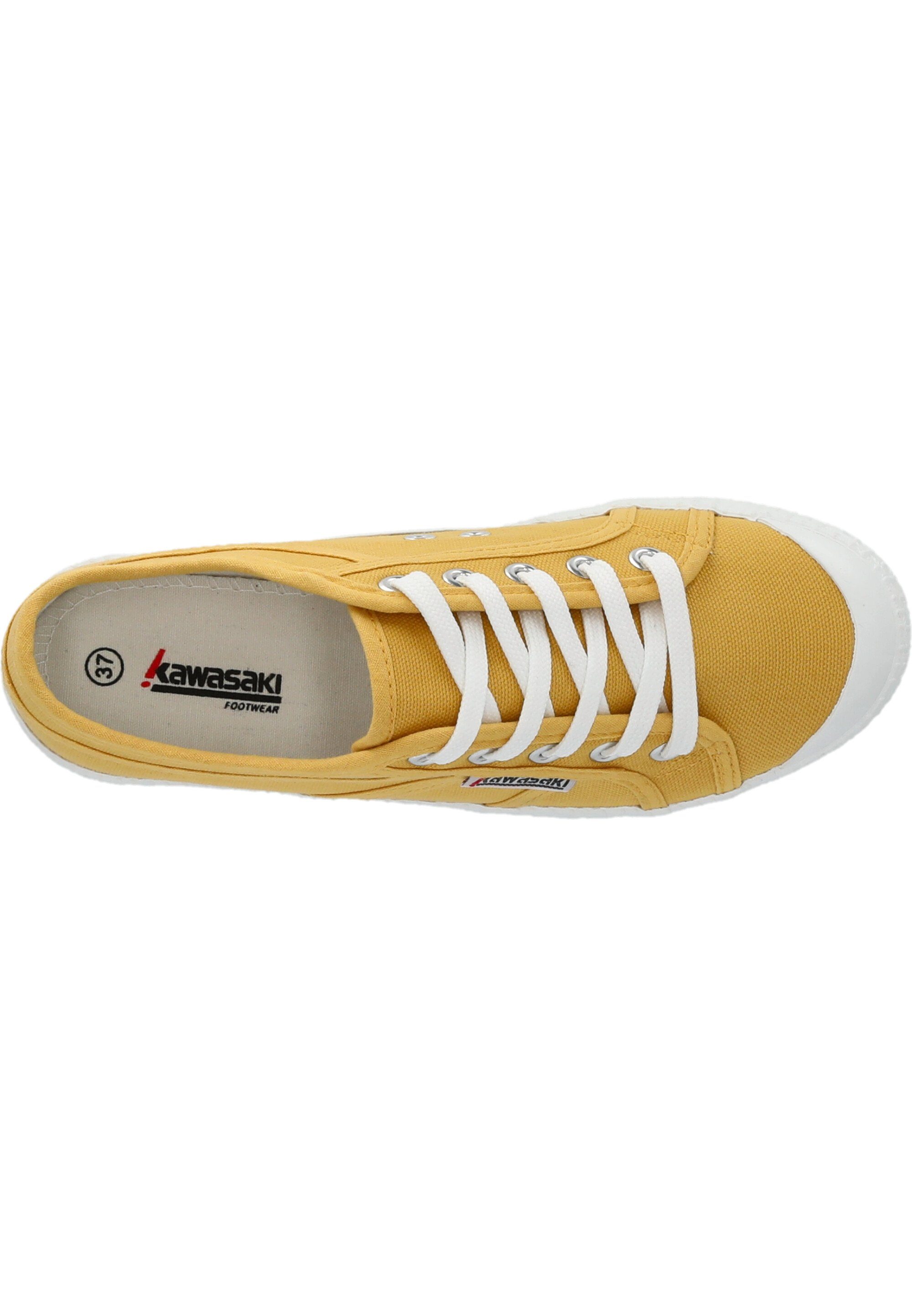 Kawasaki gelb-weiß trendy retro design Sneaker Tennis