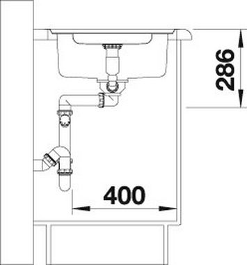 Blanco Küchenspüle CLASSIC Pro 5 S-IF, rechteckig, inklusive 1 Edelstahleinsatz