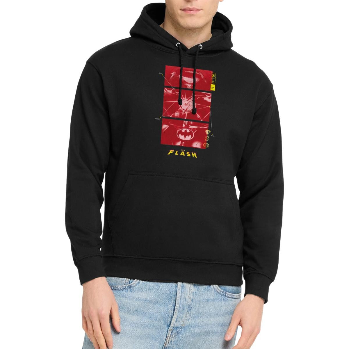 Spreadshirt Hoodie The Flash Anzüge Supergirl Flash Batman Mit Logos Unisex Hoodie (1-tlg)