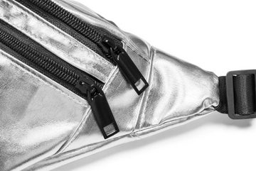 styleBREAKER Gürteltasche (1-tlg), Metallic Gürteltasche, Bauchtasche