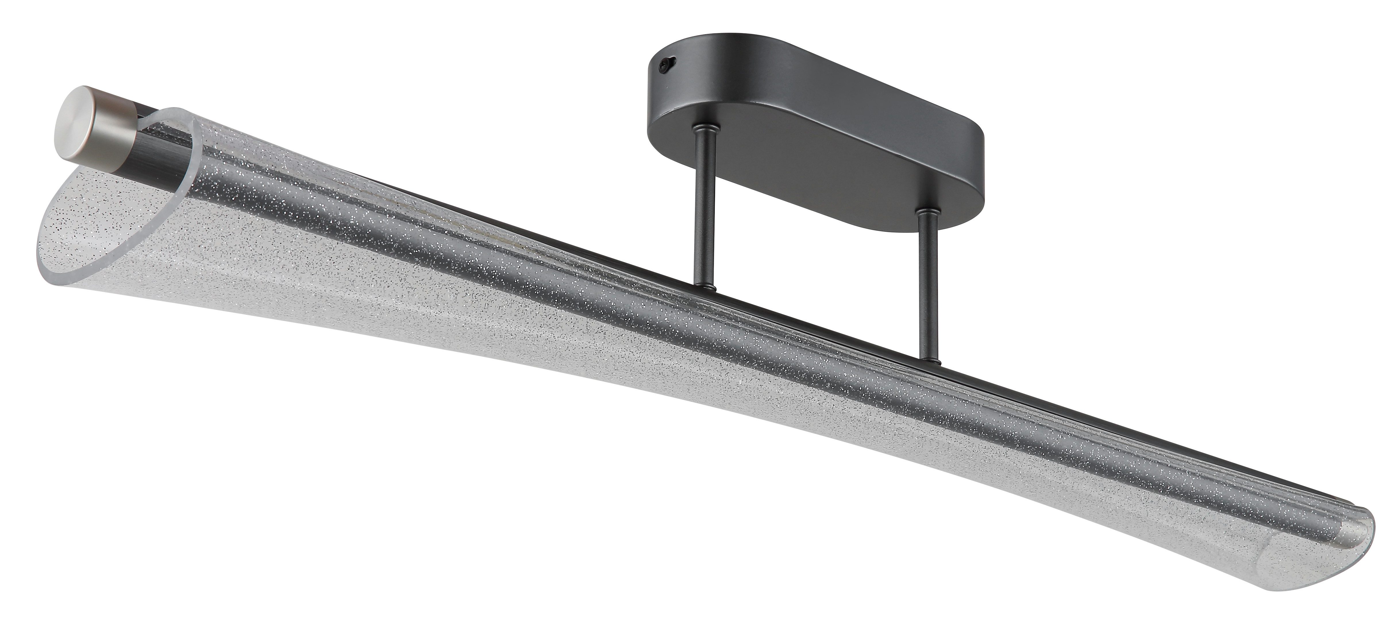 GLOBO LIGHTING Deckenleuchte MALINDA, LED fest integriert, Anthrazit Deckenleuchte mit Acryl klar und Memoryfunktion