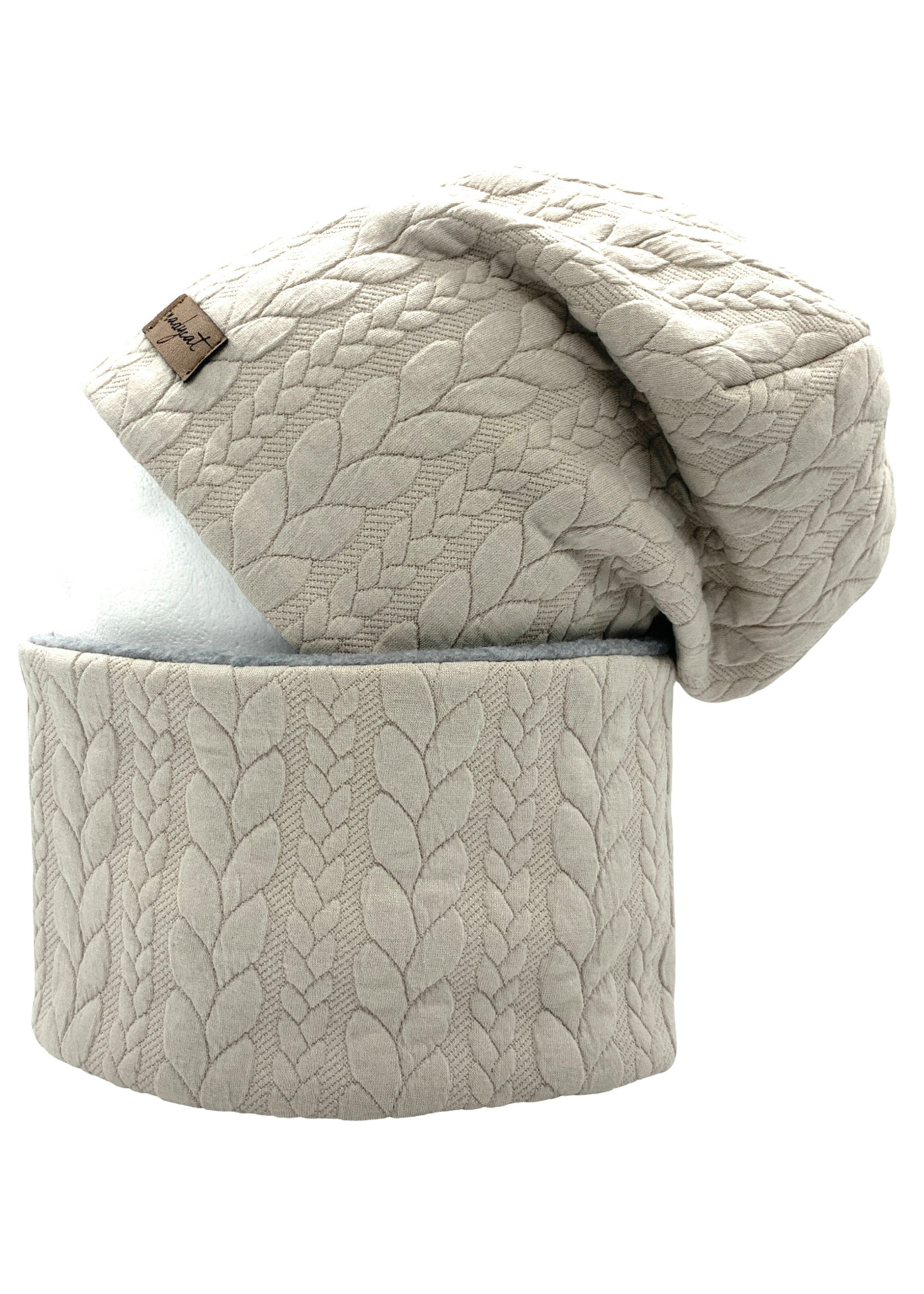 nadycat Beanie ZOPF & STYLE hell beige (2-St., Beanie mit passendem Loop) h günstig online kaufen