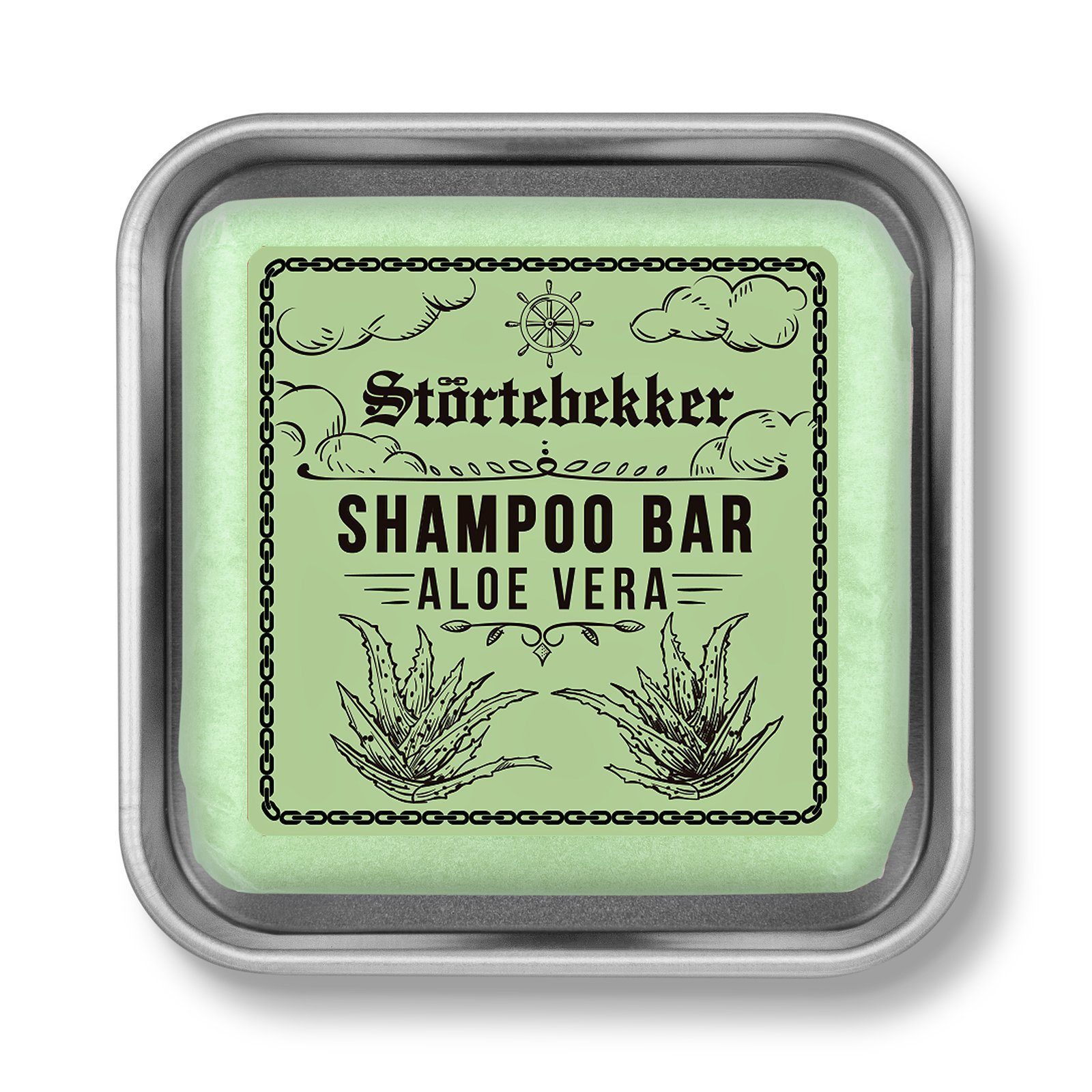 Störtebekker Festes Haarshampoo Aloe Vera, 1-tlg., Vegane & Nachhaltige Reinigung für Körper und Haar