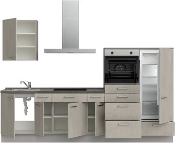 nobilia® Küchenzeile "Riva basic", vormontiert, Ausrichtung wählbar, Breite 300 cm, ohne E-Geräte