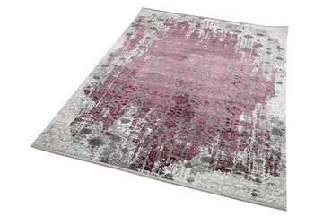 Teppich Teppich modern Wohnzimmerteppich Vintage Teppich Used Look mit Fransen rot, Carpetia, rechteckig, Höhe: 13 mm