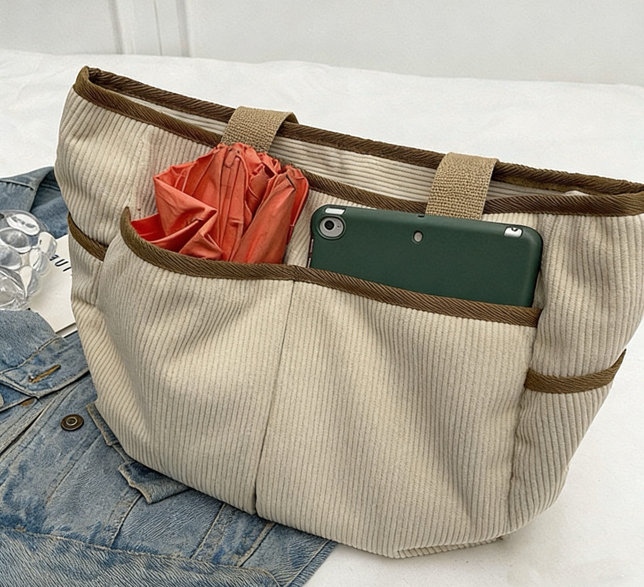 HoyoLee Handels GmbH Umhängetasche Damen Schultertasche Freizeit, Vielseitig, Große Kapazität Tote Bag