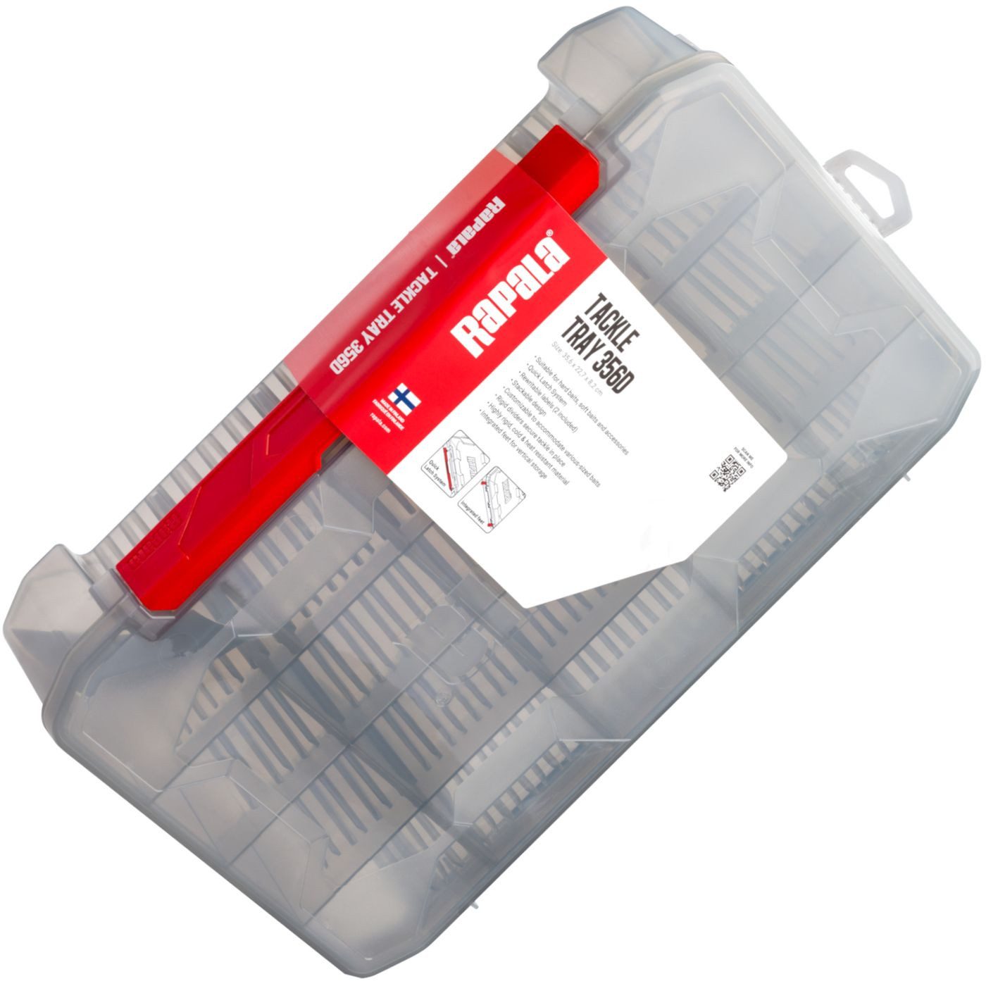 Angelkoffer Rapala Tackle Tray RTT356 Deep 35,6x22,7x8,2cm - Angelbox