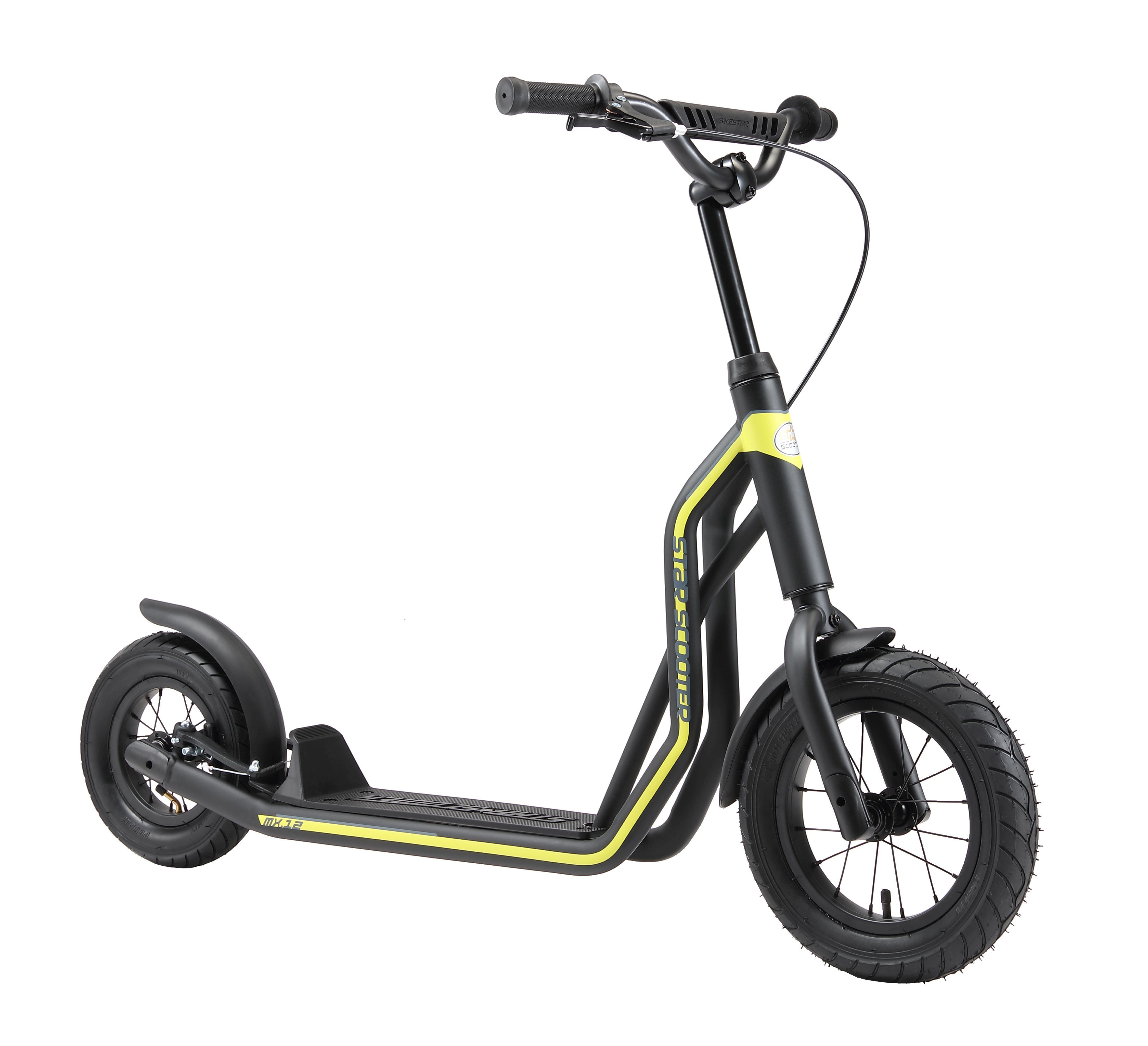 Star-Scooter Міський скутер 12 Zoll, ab 8 Jahre, Kinder City Roller ab 124 cm, Jungen, Mädchen, Höhenverstellbar, Seitenständer