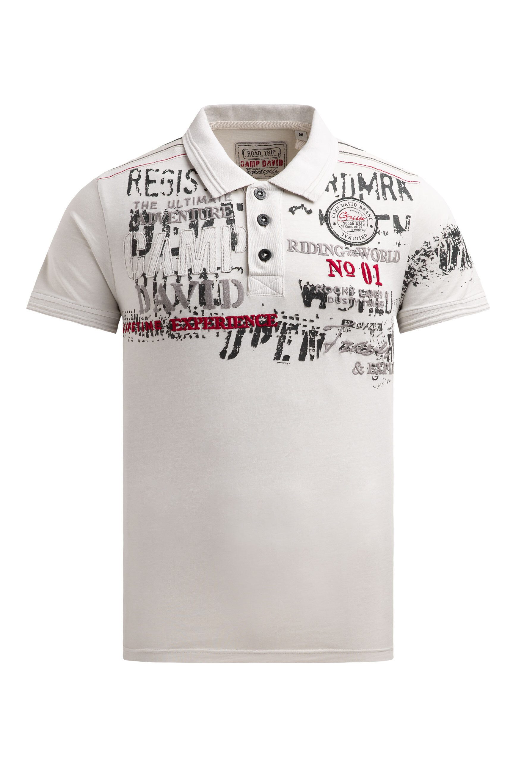CAMP DAVID Poloshirt mit Kontrastnähten günstig online kaufen