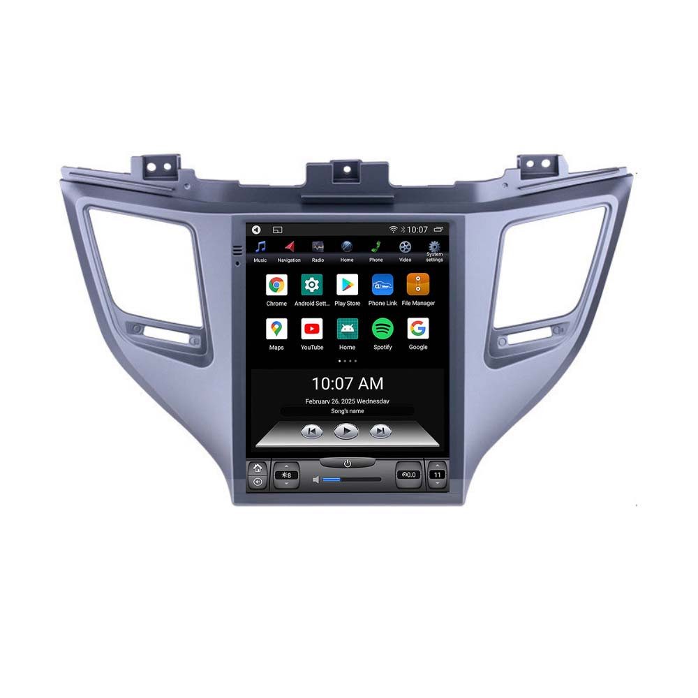 TAFFIO Für HYUNDAI TUCSON iX35 9.7" Touchscreen Android Autoradio GPS USB Einbau-Navigationsgerät
