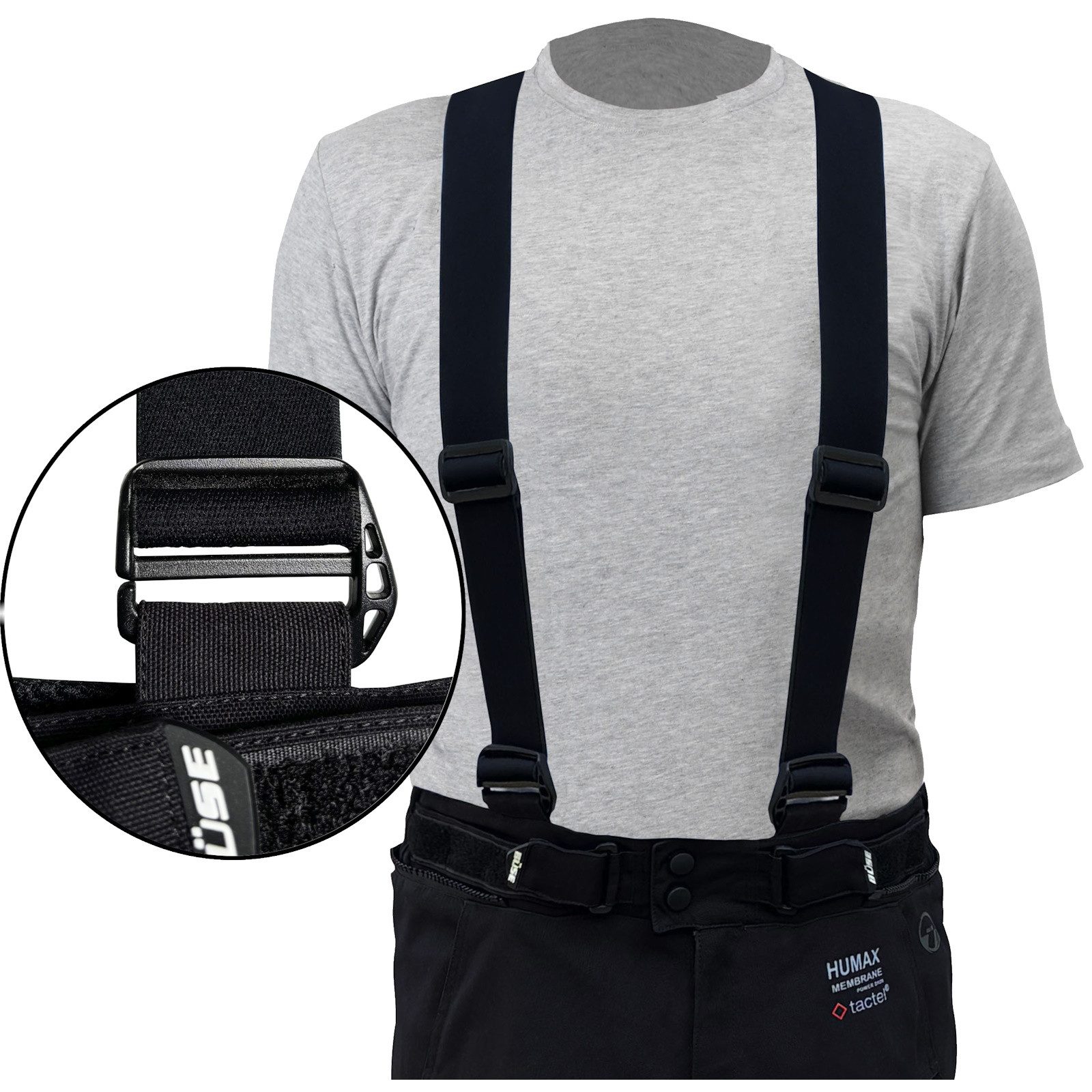 Büse Motorradhose Büse Hosenträger mit Haken Schwarz günstig online kaufen