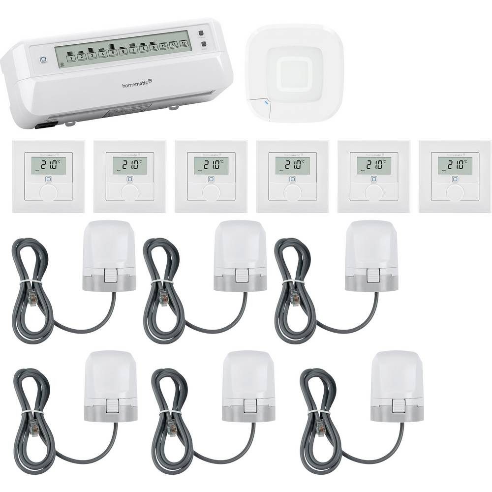Homematic IP 161314A0+6x156669A0+6x153309A0+153621A0 Smart-Home Starter-Set