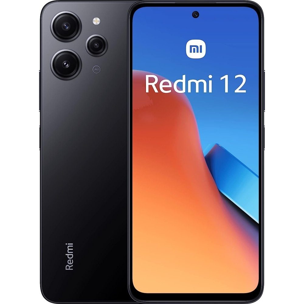 8 Redmi GB Smartphone Zoll, Smartphone - (6,8 GB 12 midnight 256 / - Xiaomi Speicherplatz) black GB 256