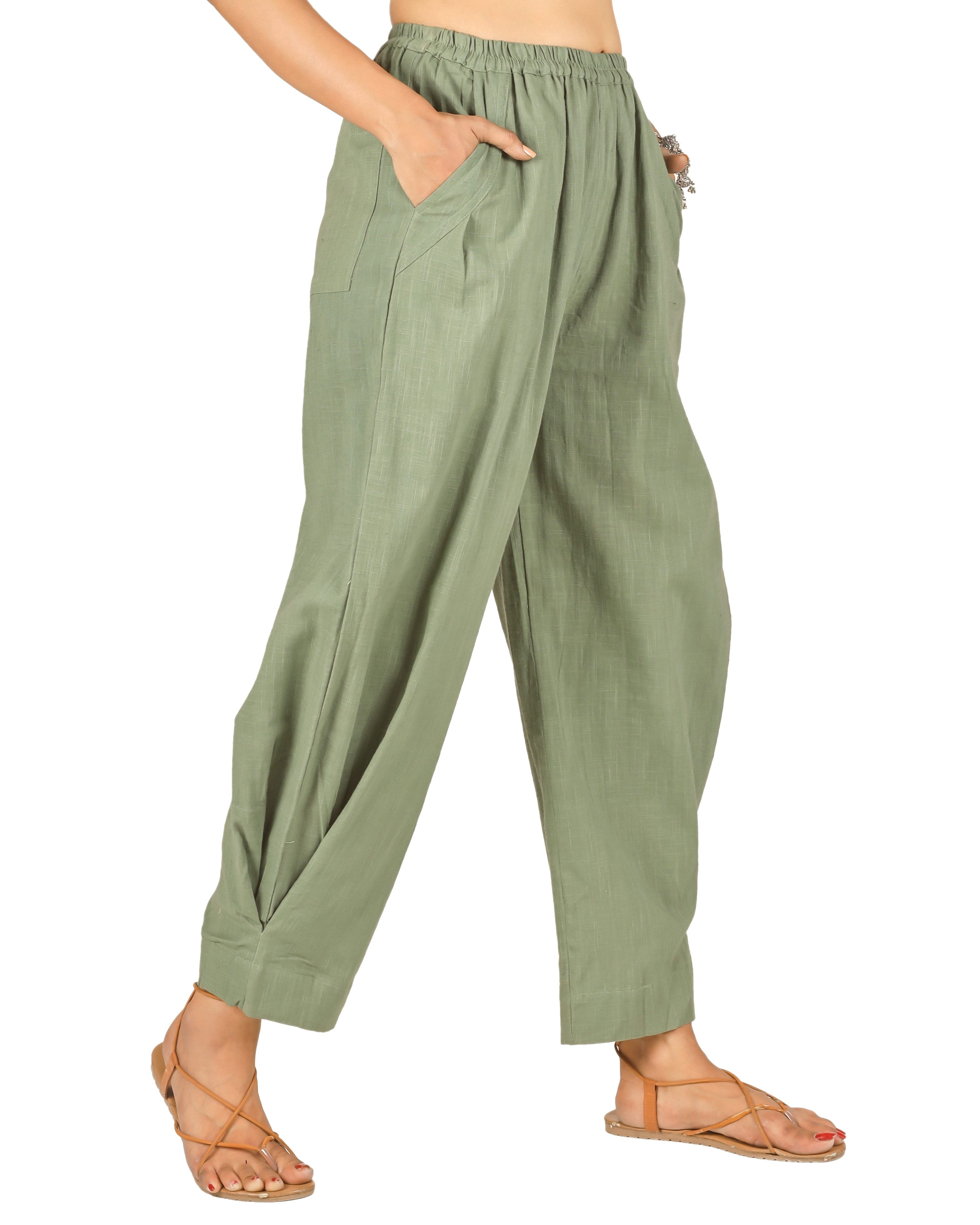 Guru-Shop Relaxhose Pluderhose, Baumwollhose mit tollen Taschen -.. alternative Bekleidung