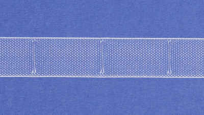 Raffrollo Falt - und Raffrollobänder variabel ohne Zugschnur / transparent/ Breite: 17,5 mm - L002, rewagi, Verkauseinheit: 5 Meter