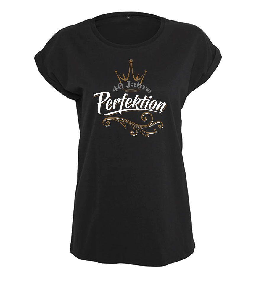 Baddery Print-Shirt Geburtstagsgeschenk für Frauen: "40 günstig online kaufen