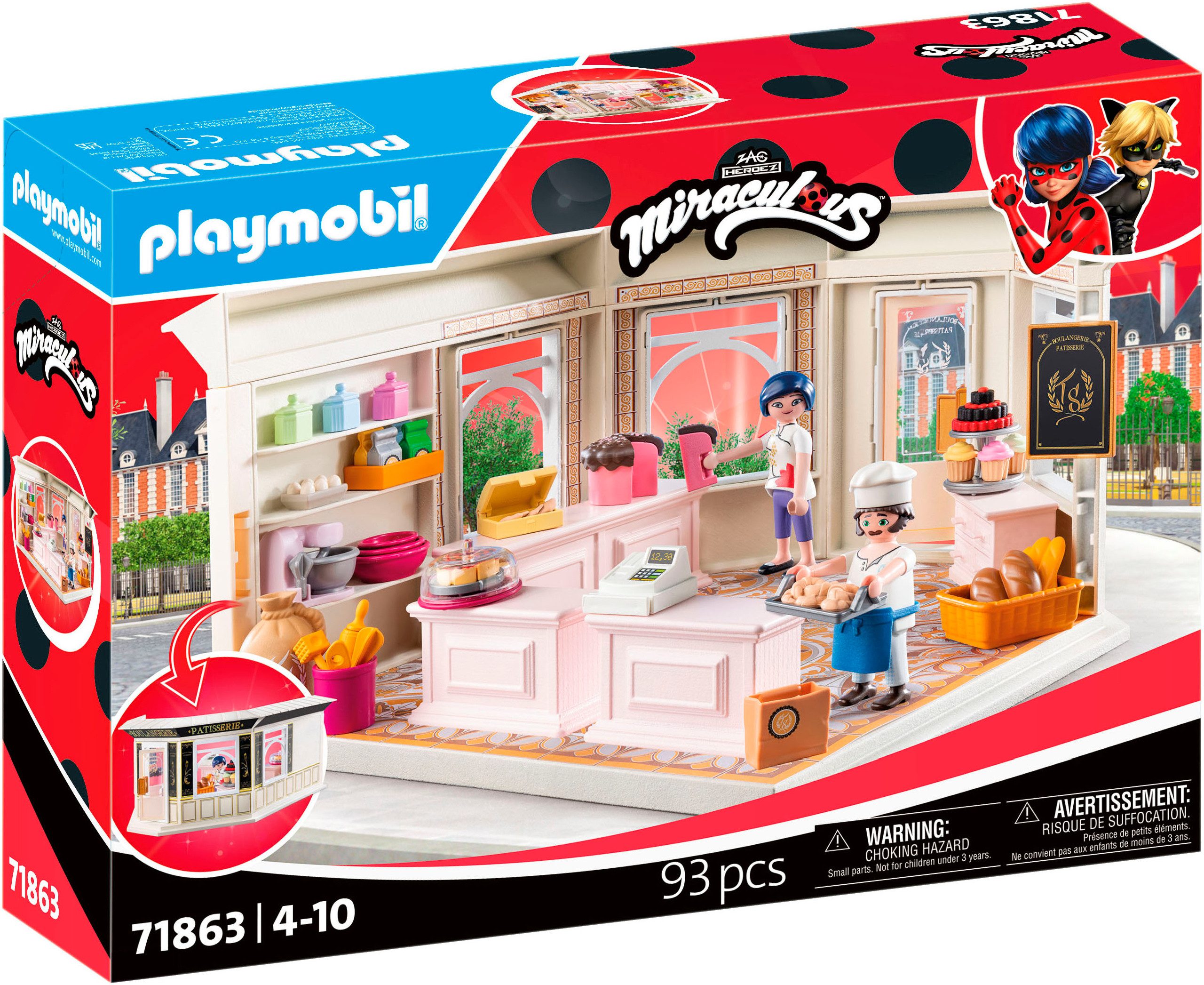 Playmobil® Miraculous: Französische Bäckerei (71863) Konstruktions-Spielset günstig online kaufen
