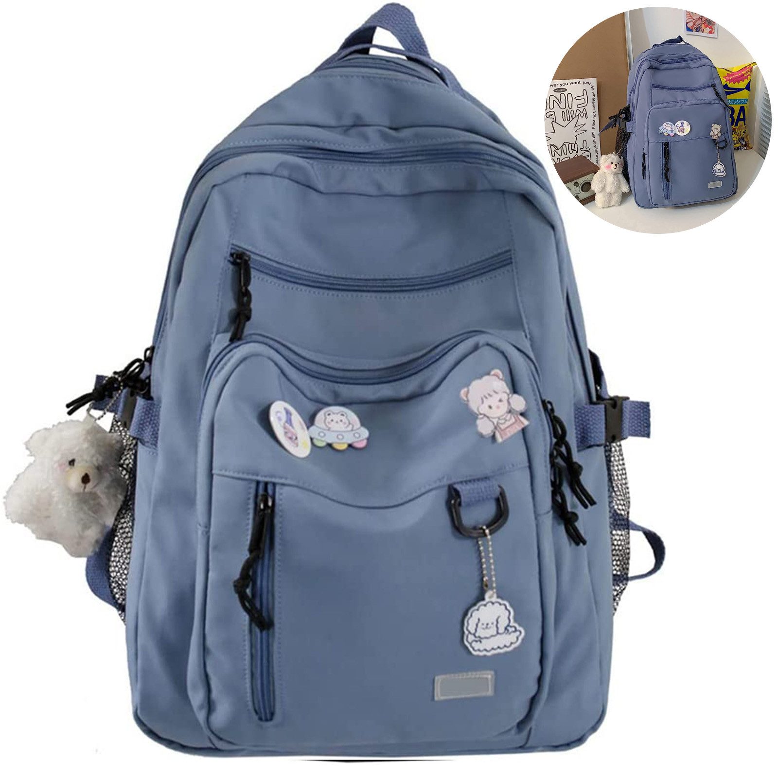 REDOM Laptoprucksack Laptoptasche Rucksäcke Schulrucksack Alltagsdaypack (e günstig online kaufen