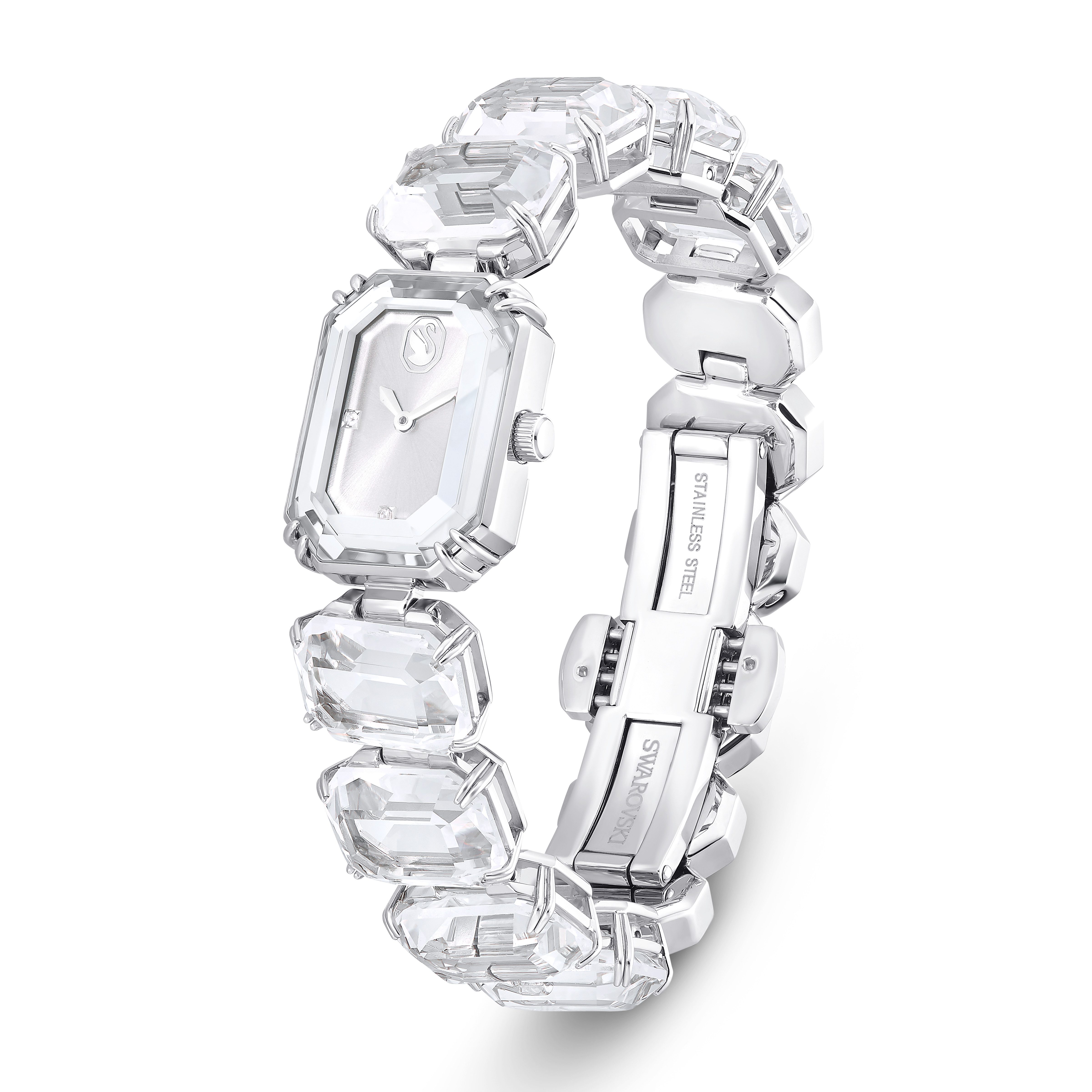 Swarovski Quarzuhr MILLENIA 5729182, Armbanduhr, Damenuhr, Edelstahlarmband, analog, Swarovski®-Kristalle