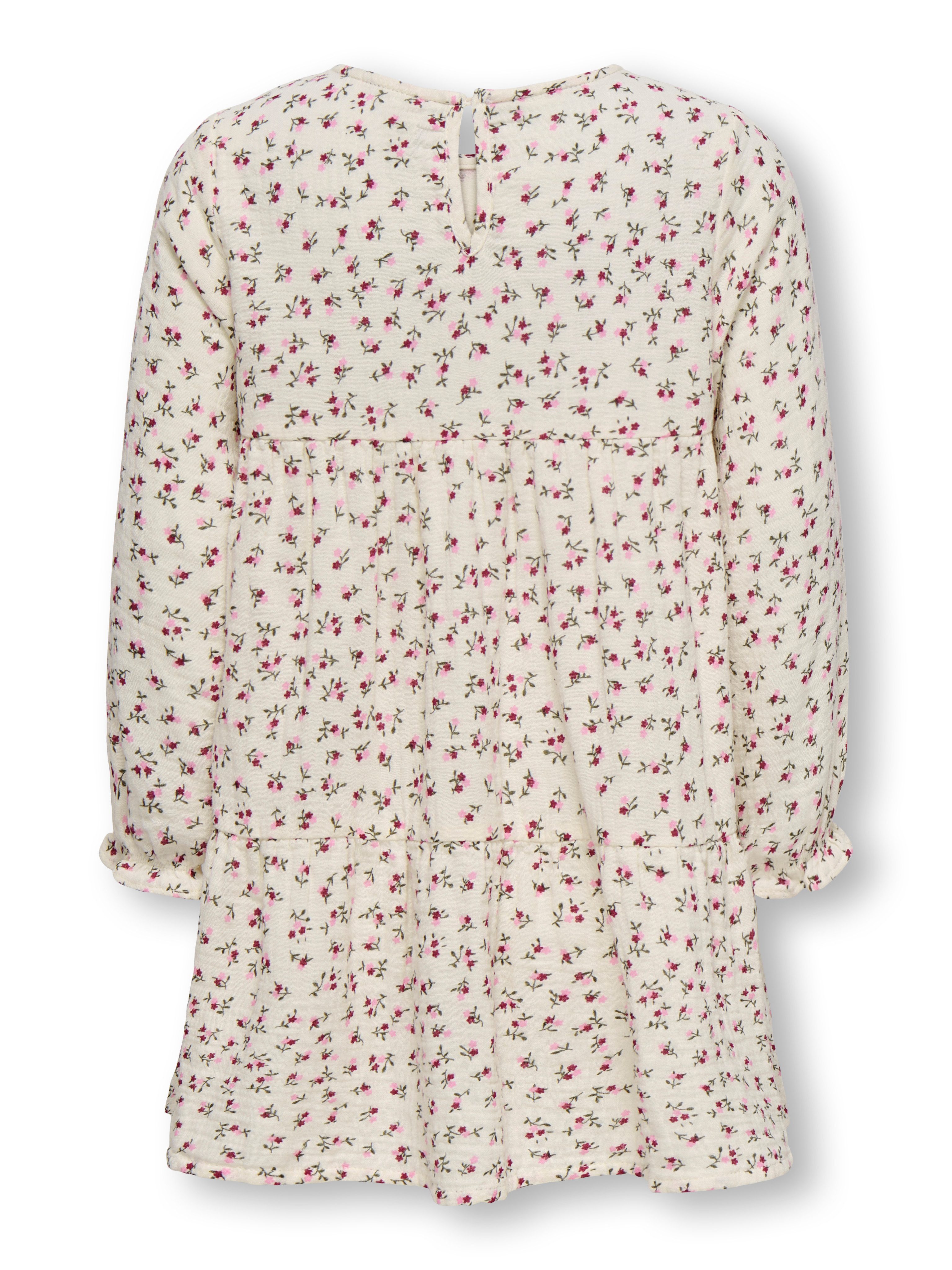 KIDS ONLY Druckkleid KMGTHYRA LIFE LS A-SH DRESS AOP WVN NOOS