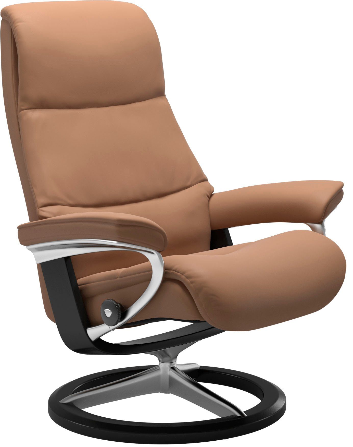 Signature M,Gestell Größe Hocker), mit mit Relaxsessel (Set, Base, Stressless® Relaxsessel View Schwarz