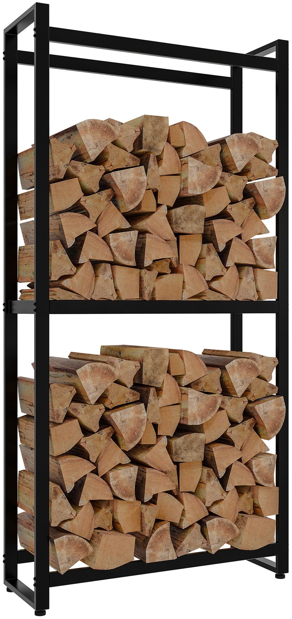 TPFLiving Kaminholzregal Lunor, BxTxH:75x25x150 cm, (Platzsparende Lösung m günstig online kaufen