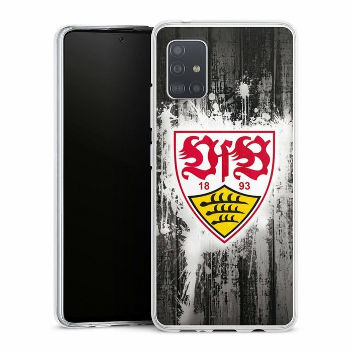 DeinDesign Handyhülle VfB Stuttgart Offizielles Lizenzprodukt Bundesliga Samsung Galaxy A51 5G Silikon Hülle Bumper Case Handy Schutzhülle