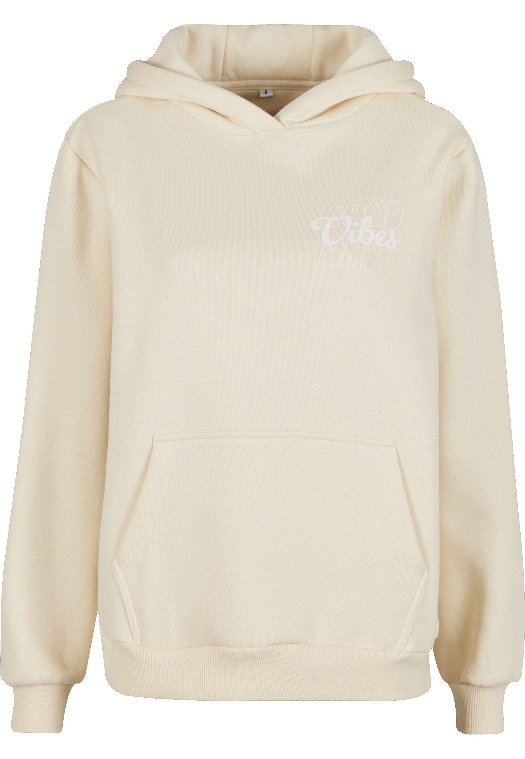 Miss Tee Kapuzensweatshirt Miss Tee Good Vibes Ladies Fluffy Hoody günstig online kaufen