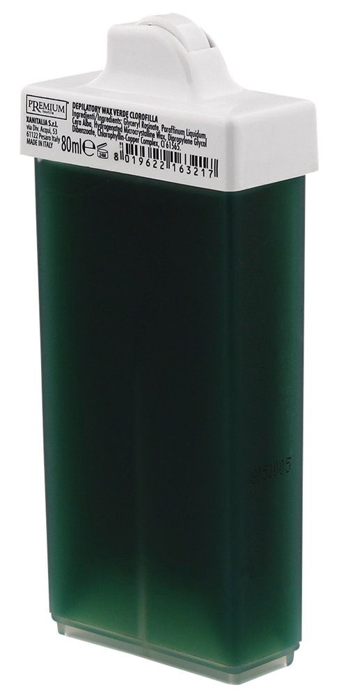 Xanitalia Enthaarungswachs Wachspatrone Chlorophyll Premium Rollkopf 8mm Mini - kleiner