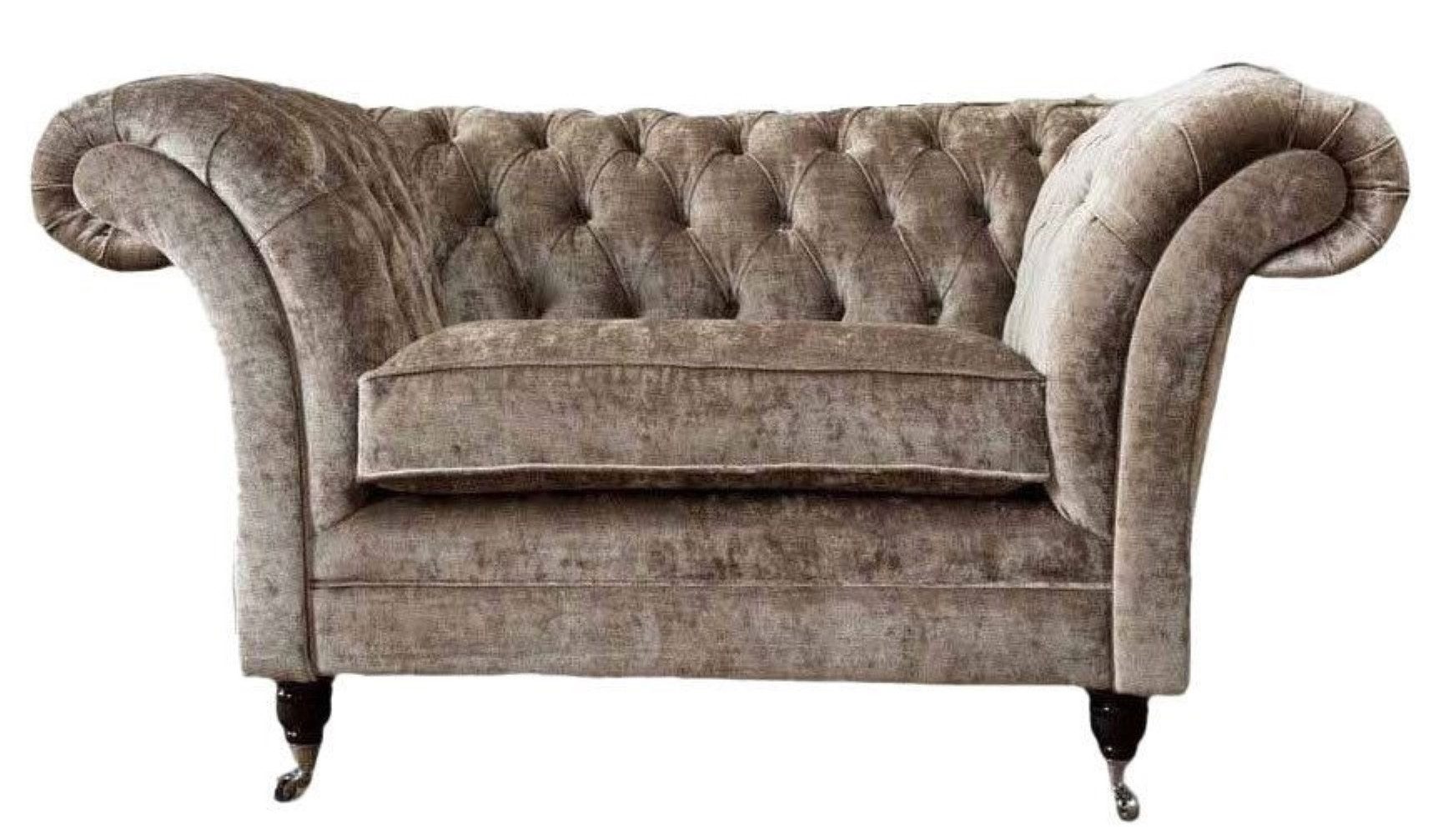 Xlmoebel Chesterfield-Sessel Luxus Polstersessel im Chesterfield-Design aus hochwertigem Stoff (Sessel), Hergestellt in Europa